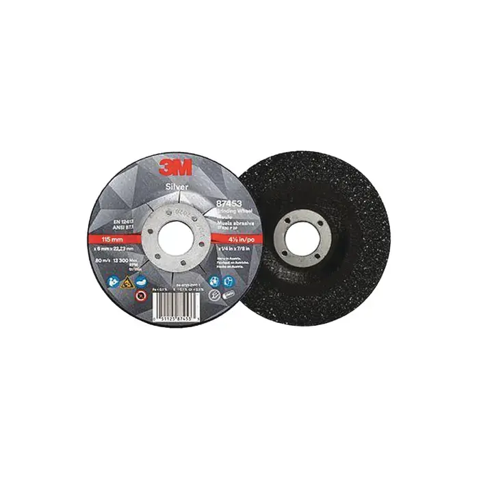 3M 051125874489 7" Diameter Precision Shaped Ceramic Grain Bonded Deburring Cut-Off Wheel - 5/8"-11 Hole Size, 1/4" Wheel Thickness, T27 Depressed Center Grinding Wheel In Demand