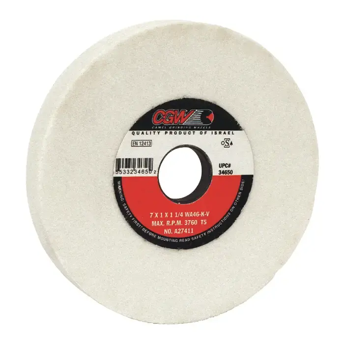 CGW ABRASIVES 34770 12" Diameter Surface Grinding Wheel - 5" Hole Size, I Wheel Hardness Professional Grade