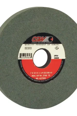 CGW ABRASIVES 34655 7"X 1"X 1-1/4" GC60-I General Purpose Straight Grinding Wheel Hot Deal