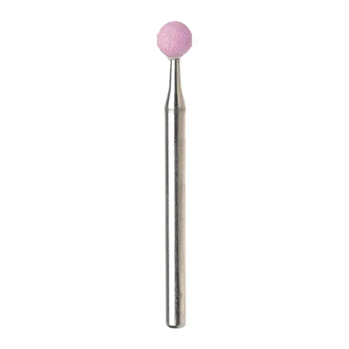 Hot Picks TTC 53-501-123 B Point Shape 1/8" Shank Aluminum Oxide Vitrified Mounted Stone Wheel - B Point Shape