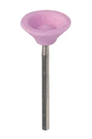 Shop Now TTC PRODUCTION USA MADE 53-504-081 B Point Shape 1/8" Shank Aluminum Oxide Vitrified Mounted Stone Wheel - B Point Shape