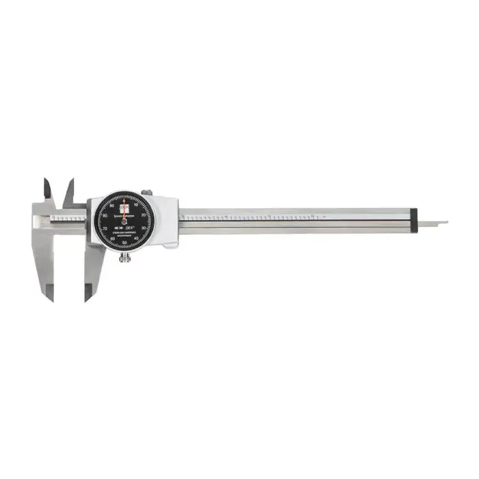 TESA Brown & Sharpe 599-579-5 Dial Caliper, 0 - 6" Range, Black Face Clearance