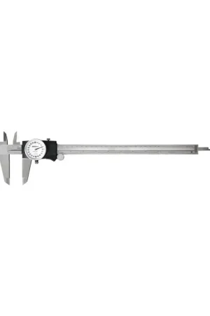 MITUTOYO 505-749 Dial Caliper, 0 - 12" Range, White Face Trending