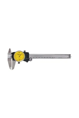 MITUTOYO 505-730 Dial Caliper, 0 - 150mm Range, White Face Buy Online