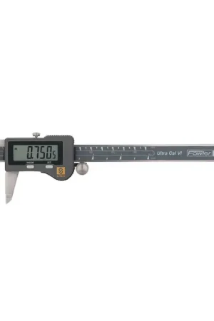 FOWLER 54-100-178-0 Electronic Digital Caliper, 0 - 8" (0 - 200mm) Range, .0005" (.01mm) Resolution Premium