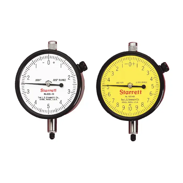 STARRETT 655-141J 0 - .250" Range, 0-50-0 Reading Dial Drop Indicator Limited Time