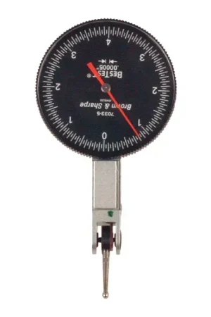 Limited Offer TESA Brown & Sharpe 599-7033-5 0 - 0.008" Range, 0-4-0 Reading Dial Test Indicator