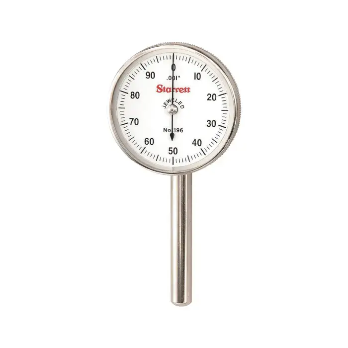 Secure Checkout STARRETT 196B1 0 - 0.200" Range, 0-100 Reading Dial Test Indicator