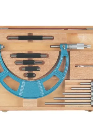 FOWLER 52-401-205-1 16" - 20" Range, .001" Graduation, Ratchet Stop Thimble Interchangeable Anvil Outside Micrometer Holiday Sale