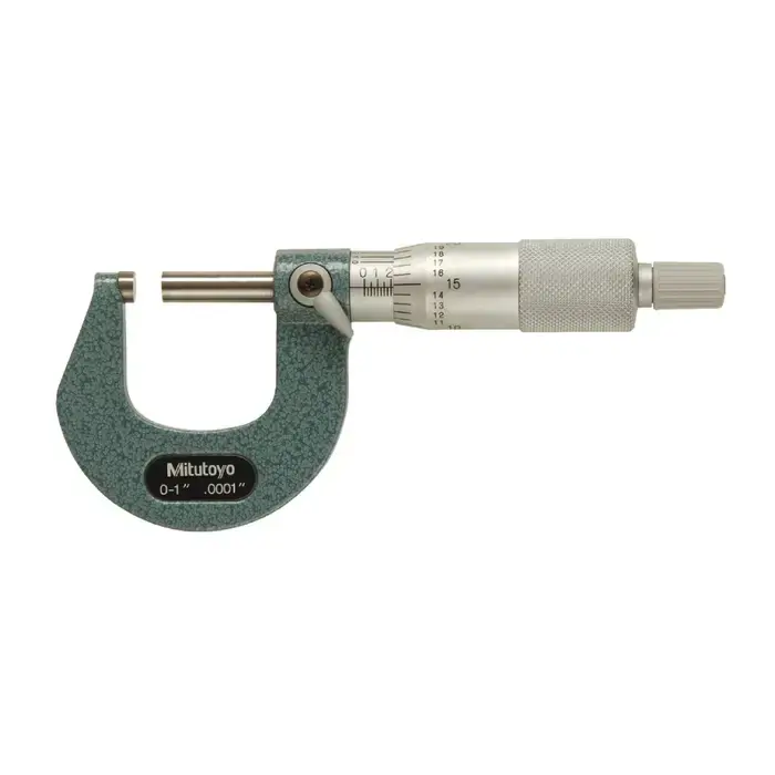 Top Pick MITUTOYO 103-260 0 - 1" (0 - 25mm) Range, .0001" Graduation Flat End Spindle Outside Micrometer