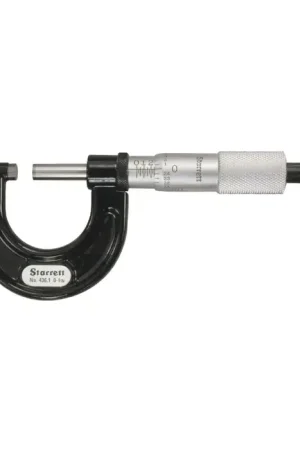 Limited Time STARRETT 436.1XRL-1 0 - 1" (0 - 25mm) Range, .001" Graduation Flat End Spindle Outside Micrometer