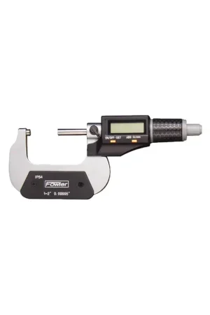 FOWLER 54-860-002-1 1 - 2" (25 - 50mm) Range, .00005" (.001mm) Graduation Flat End Spindle Outside Micrometer High Quality