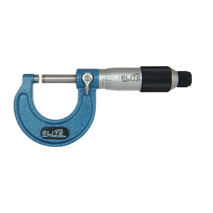 ELITE PRECISION E01RF 0 - 1" (0 - 25mm) Range, .0001" Graduation Flat End Spindle Outside Micrometer Instant Buy