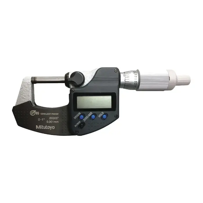 MITUTOYO 293-344-32 0 - 1" (0 - 25mm) Range, .0001" Graduation Flat End Spindle Outside Micrometer Must Have