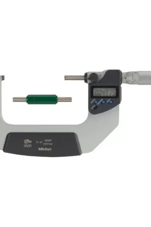 Limited Offer MITUTOYO 293-333-32 3 - 4" (75 - 100mm) Range, .0001" Graduation Flat End Spindle Outside Micrometer