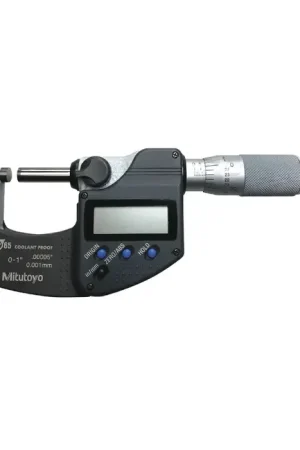 MITUTOYO 293-331-32 CALIBRATED 1 - 2" (25 - 50mm) Range, .0001" Graduation Flat End Spindle Outside Micrometer Save Now
