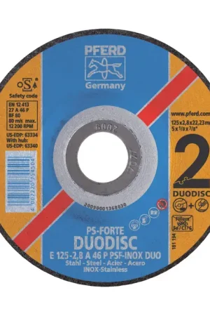 Same Day Shipping PFERD 63319 Aluminum Oxide 4" Diameter Grit Abrasive Disc