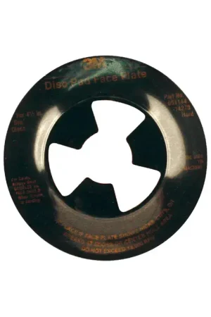 3M 51144451920 7" Diameter Face Plate Abrasive Disc Accessory - For Use With Deburring, Finishing, Grinding, Polishing, Surface Preparation Reduced Price