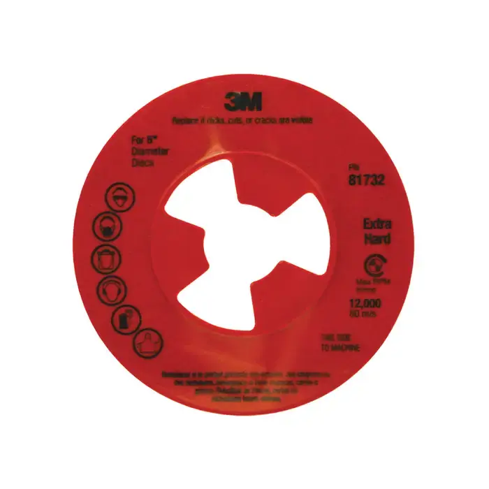 Limited Offer 3M 51144817320 5" Diameter Face Plate Abrasive Disc Accessory - For Use With Deburring, Finishing, Grinding, Polishing, Surface Preparation