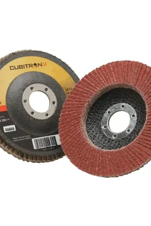 3M 7000148181 40 Grit 4-1/2" Diameter Abrasive Flap Disc - Type 27, 7/8" Arbor Hole Diameter Mega Sale