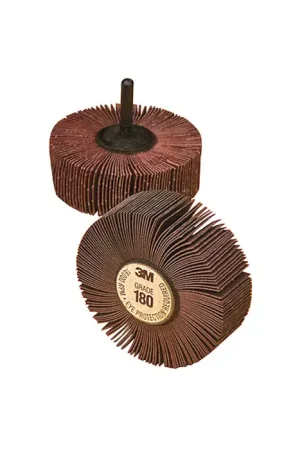 Free Returns 3M 7100171772 120 Grit Aluminum Oxide 3" Diameter Shank Type Abrasive Flap Wheel