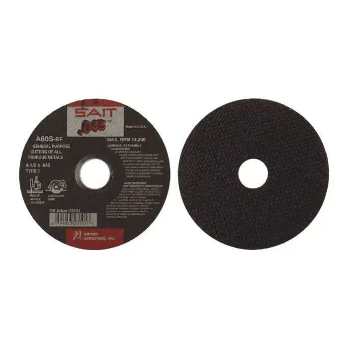 Special Discount SAIT 23103 5" Aluminum Oxide Grinding Wheel - 7/8" Arbor Hole