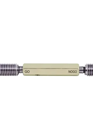 ASIMETO 695-23-2 Thread Plug Gage With Handle Type, Go/No Go Style, 2B Class Threaded Plug Gage Special Offer