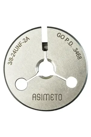 ASIMETO 695-23-4 5/16" Size, 18 Pitch, 2A Class, Go Style, UNC Thread Type Threaded Ring Gage Time-Limited