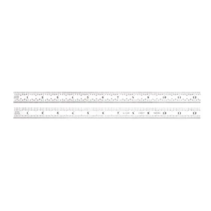 STARRETT C305R-18 18", 5R (32nds, 64ths, 10ths,100ths) Graduation Flexible Rule Fan Favorite