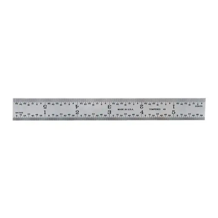 Deal PEC 262-018 450mm, EM (32nds, 64ths, .5mm, 1mm) Graduation Rigid Rule