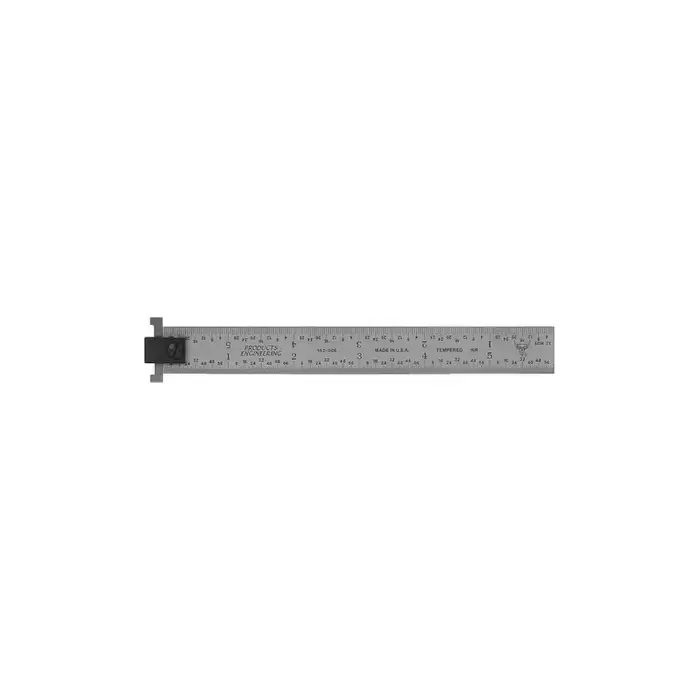 Must Have PEC 162-H06 6", 16R (32nds, 64ths, 50ths,100ths) Graduation Rigid Rule