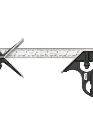 Price Drop STARRETT C33HC-12-4R 3 Piece, 12" Blade Reversible Head Type Combination Square Set