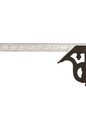 STARRETT 11H-12-4R 2 Piece, 12" Blade Reversible Head Type Combination Square Set Luxury