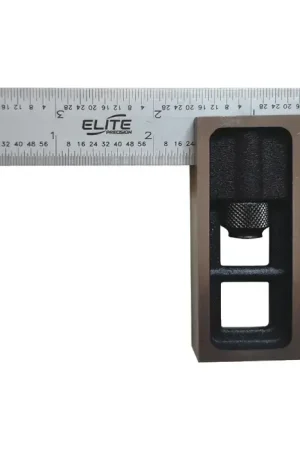 Big Sale ELITE PRECISION 21-938 4" Blade, 4R (8ths, 16ths, 32nds, 64ths) Graduation, Double Square