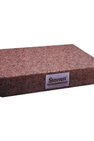 Affordable STARRETT 88659 24" Length, 36" Width, A Grade, 2 No. of Ledges Superior Red Granite Surface Plate
