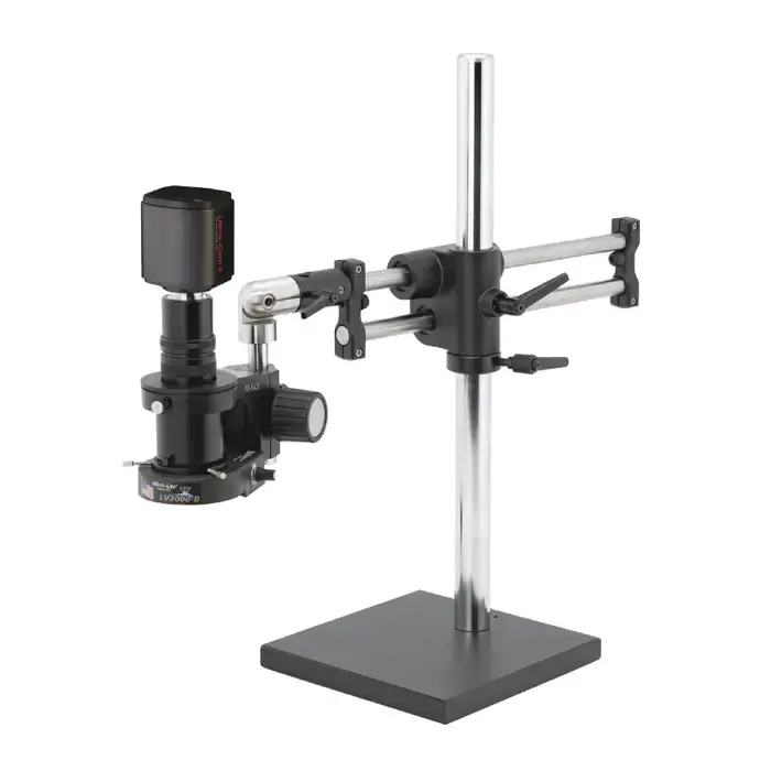 O.C. WHITE TKMACZ-FA-LV2 High Definition Video Inspection System Type, 1X-80X Magnification, 42" Arm, Articulating Clamp Down Base Digital Scope Clearance