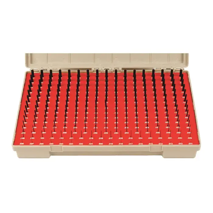 Special Offer VERMONT GAGE 901100300 .011" thru .250" Range, Plus Tolerance Type, ZZ Class, 240 Piece Pin Gage Set