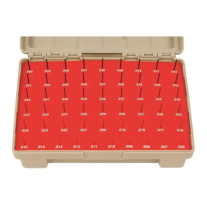Premium VERMONT GAGE 901100900 .833" thru .916" Range, Plus Tolerance Type, ZZ Class, 84 Piece Pin Gage Set