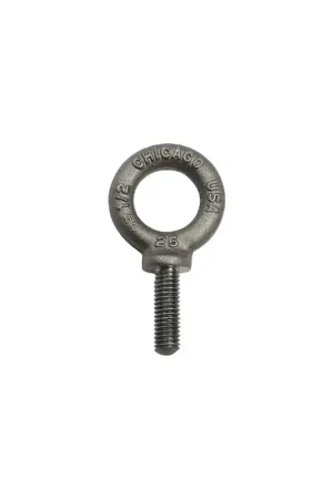 Get Yours CHICAGO HARDWARE 12825 4 5/16"-18 Thread Size, 1-1/8" Thread Length, Shoulder Eye Bolt