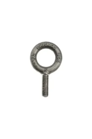 CHICAGO HARDWARE 11725 8 5/8"-11 Thread Size, 1-3/4" Thread Length, Plain Eye Bolt Top Rated