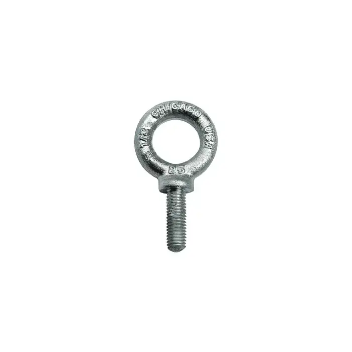Instant Buy CHICAGO HARDWARE 26155 5 1/4"-20 Thread Size, 1" Thread Length, Hot Galvanized Shoulder Eye Bolt