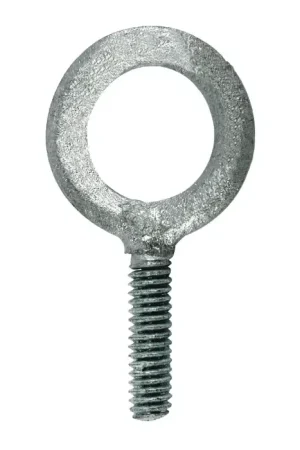 Direct From Factory CHICAGO HARDWARE 26132 6 1"-8 Thread Size, 2-1/2" Thread Length, Hot Galvanized Plain Eye Bolt