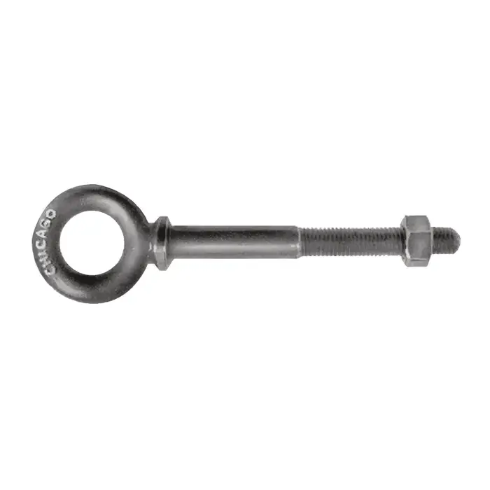 CHICAGO HARDWARE 08459 8 1-7/8" Thread Size, 1-7/8" Thread Length, Hot Galvanized Shoulder Eye Bolt Trusted Brand