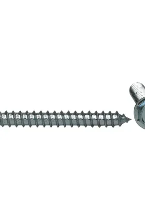 Buy Direct TTC FNA04048 14 Size, 1-1/2" Length Under Head, Slotted Drive, Slotted Hex Head Sheet Metal Screw