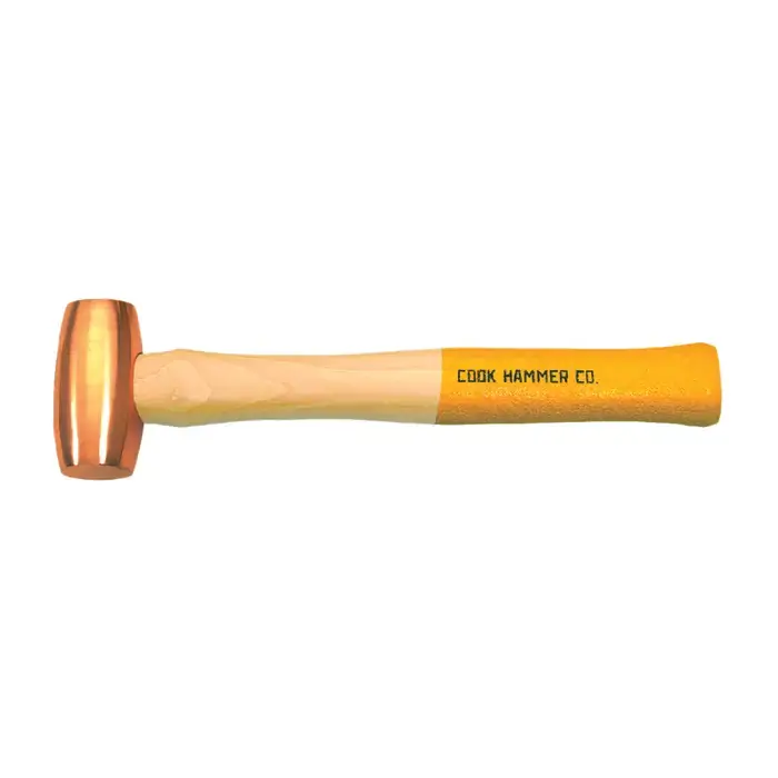 COOK 804 1-3/8" Face Diameter, 2 lbs. Head Weight, 13" Handle Length Copper Hammer Secure Checkout