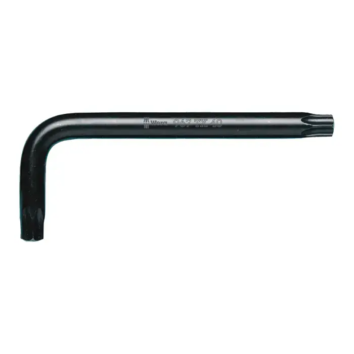 Certified WERA 05024004001 T9 Size, 48mm Long Arm Length, Black Oxide Finish Torx Key