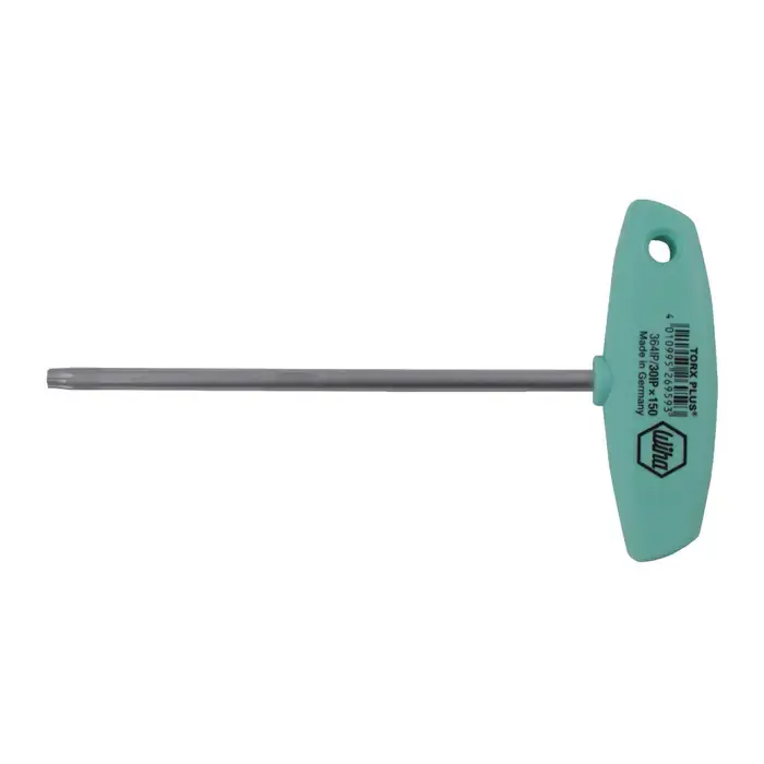 Fresh Stock WIHA 36478 IP40 Size, 150mm Long Arm Length, Hard Chrome Finish T Handle Torx Key