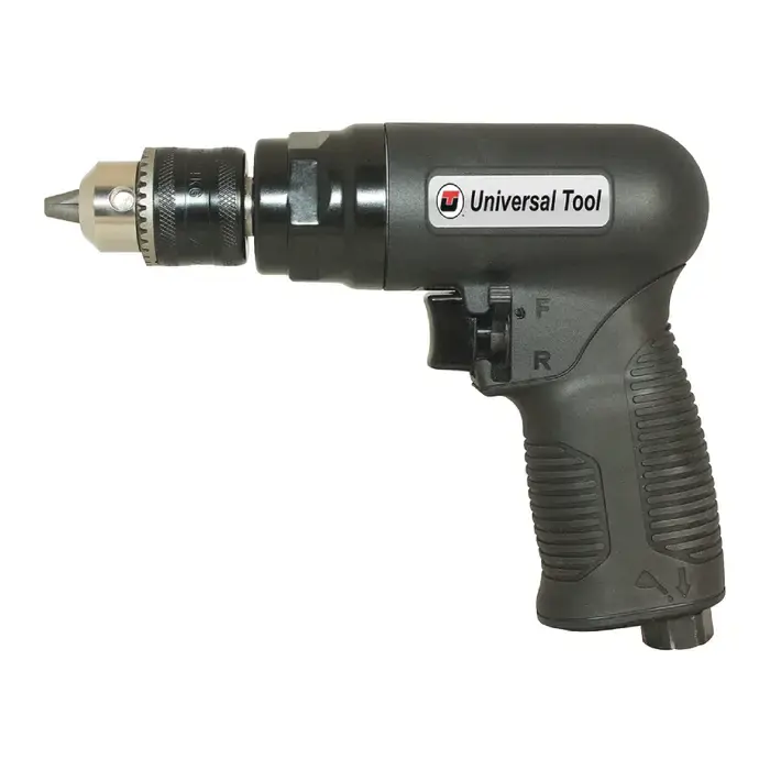 Fresh Stock UNIVERSAL TOOL UT2815R 3/8" Chuck Capacity, 0.75 Horsepower, 1,800 RPM No Load Speed Pneumatic Drill