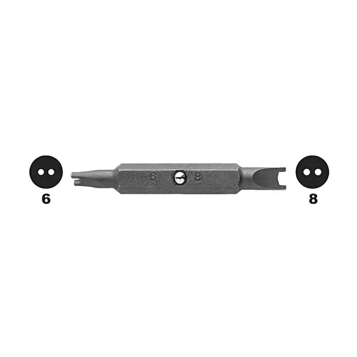 MEGAPRO STD6-8 6 & 8 Point Size, Spanner Style, Double Ended Type Security Bit Mega Sale