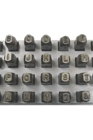 Buy Today C.H. HANSON 25050 Letter Set Type, 1/16" Character Size, A-Z and & Characters Letters & Figures